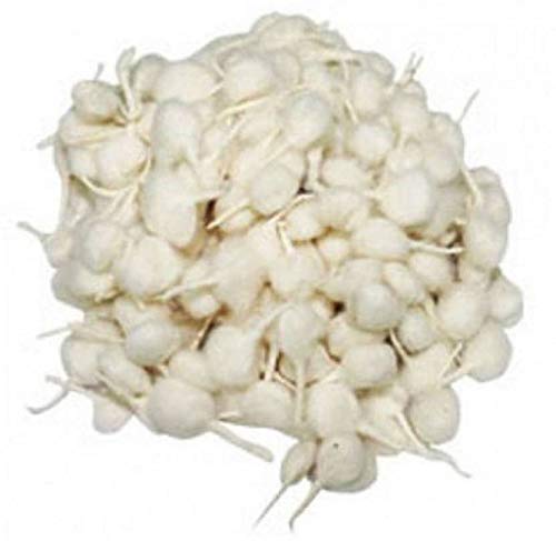 Round Cotton Wicks for Puja, Aarti, Diya (100ct)