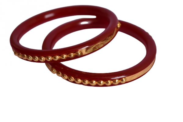 fcity.in - Acrylic Gold Plated Shakha Pola Bangles For Women / Feminine Chic