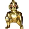Iskcon Mayapur Laddu Gopal Brass Idol to Adorn Home Office Pooja Room God Statue