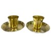 Iskcon Mayapur Devotion Glass Puja Thali Collection 2Pcs Thali, 2 Pcs Glass (Brass, 9 cm, Small Size) (Medium) - Image 3