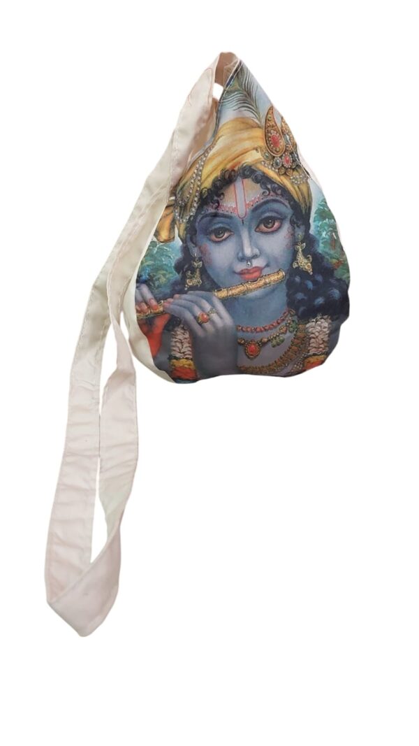 Mayapur Cotton Japa Bag 1 Zeper - Image 3